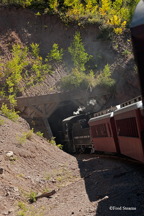 Cumbres and Toltec Scenic Railroad Steam Engine 488 Rock Tunnel